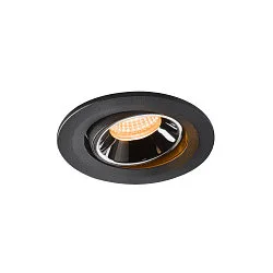 LED Ceiling recessed luminaire NUMINOS® MOVE S, 2700K, 55°, black/chrome