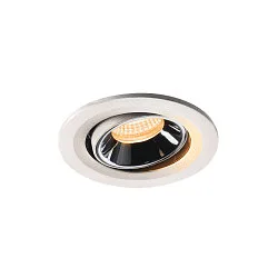 LED Ceiling recessed luminaire NUMINOS® MOVE S, 2700K, 55°, white/chrome