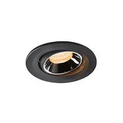 LED Deckeneinbauleuchte NUMINOS® MOVE S, 3000K, 20°, Schwarz / Chrom