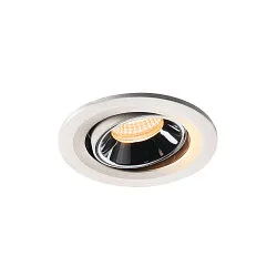 LED Deckeneinbauleuchte NUMINOS® MOVE S, 3000K, 55°, Weiß / Chrom