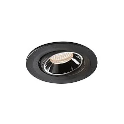 LED Deckeneinbauleuchte NUMINOS® MOVE S, 4000K, 55°, Schwarz / Chrom