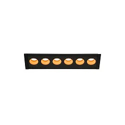 Ceiling recessed luminaire MILANDOS 6, 45°, 2700K, black