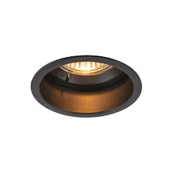 Ceiling recessed luminaire HORN GU10, 25W, blower door tested, black