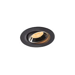 LED Deckeneinbauleuchte NUMINOS® MOVE XS, 3000K, 55°, Schwarz / Chrom