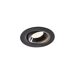 LED Deckeneinbauleuchte NUMINOS® MOVE XS, 4000K, 55°, Schwarz / Chrom