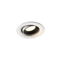 LED Deckeneinbauleuchte NUMINOS® MOVE XS, 4000K, 20°, Weiß / Schwarz