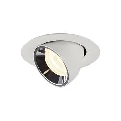 LED Deckeneinbauleuchte NUMINOS® GIMBLE XS, 4000K, 20°, Weiß / Chrom