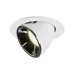 LED Deckeneinbauleuchte NUMINOS® GIMBLE L, 4000K, 20°, Weiß / Chrom