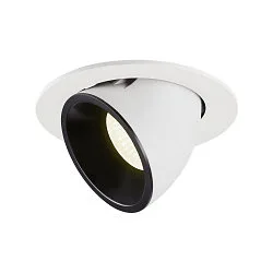 LED Deckeneinbauleuchte NUMINOS® GIMBLE L, 4000K, 40°, Weiß / Schwarz