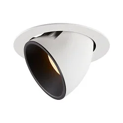 LED Deckeneinbauleuchte NUMINOS® GIMBLE XL, 3000K, 40°, Weiß / Schwarz