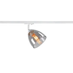 1-phase spot PARA CONE GL GU10, transparent, white