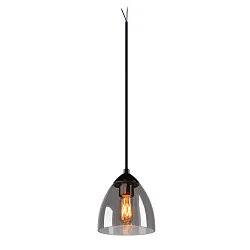 Pendant luminaire PARA CONE GL GU10, transparent, black