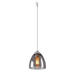 Pendant luminaire PARA CONE GL GU10, transparent, white