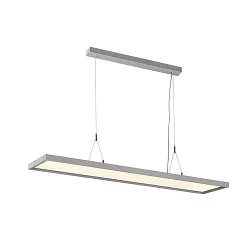LED Pendelleuchte WORKLIGHT, 80°, 57W, 4000K, 5000lm, dimmbar, silber