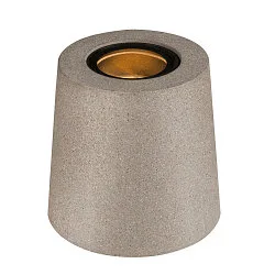 Outdoor Bodenleuchte CONCRETO FL, IP65 IK05, GU10, mit IP-Steckerkabel, Beton / Aluminium, grau, Rund