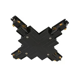 Zubehör für 3-Phasen Einbauschiene S-TRACK PHASE & DALI - X-Verbinder, DALI steuerbar, schwarz