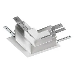L-connector TRACK 48V mechanical, left, white
