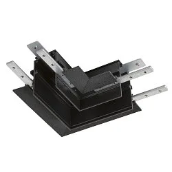 L-Verbinder für Einbauschiene TRACK 48V, mechanisch, rechts, IP20, schwarz