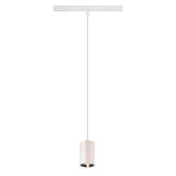 LED Pendelleuchte NUMINOS® XS TRACK 48V, 40°, 8,7W, CRI90, DALI, IP20, 2700K, 650lm, weiß/chrom