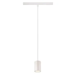 LED Niedervolt-Schienen Pendelleuchte NUMINOS® XS, 48V, 8.7W 4000K 55°, DALI 2 dimmbar, matt weiß