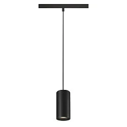 LED Niedervolt-Schienen-Pendelleuchte NUMINOS® S DALI, 48V, 16W 4000K 55°, DALI 2 dimmbar, matt schwarz