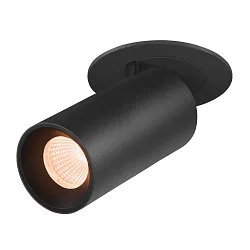 ceiling recessed luminaire NUMINOS® PROJECTOR S cylindrical, black