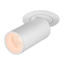 LED Deckeneinbauleuchte NUMINOS® PROJECTOR S, zylindrisch, 55°, 8,6W, CRI90, 2700K, 720lm, weiß/weiß