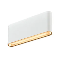 LED Outdoor Wandaufbauleuchte OVAL 18 WL, 9,3W, 2700/3000K, 860lm, CRI80, IP65, weiß