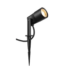 LED Erdspieß-Leuchte SYNA GARDEN, IP65 IK06, 6W 3000K 540lm 36°, neigbar, IP-Steckerkabel, schwarz