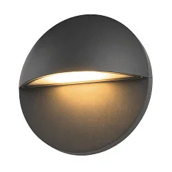 LED Außenwandleuchte LID II SINGLE, IP65 IK02, Ø 22cm, 15W 2700/3000K (CCT Switch) 1500lm 100°, dimmbar, starr, anthrazit