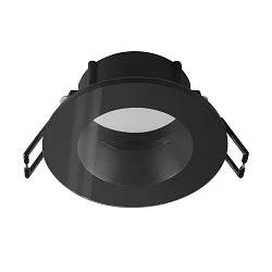 Deckeneinbauring NEW TRIA® 68, rund, IP65, inkl. Glas, schwarz