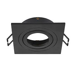 Deckeneinbauring NEW TRIA® 75, quadratisch, IP20, schwarz