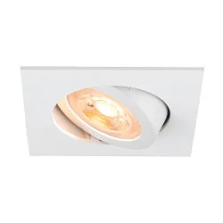 Deckeneinbauleuchte NEW TRIA® 68, quadratisch, GU10, max. 10W, IP20, weiß