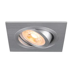 Deckeneinbauleuchte NEW TRIA® 75, quadratisch, GU10, max. 10W, IP20, aluminium