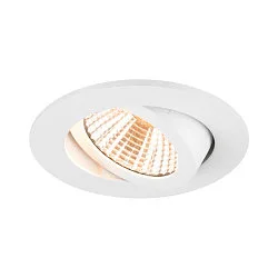 ceiling recessed luminaire NEW TRIA® 68 round IP20, white dimmable