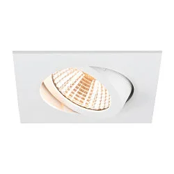 ceiling recessed luminaire NEW TRIA® 68 square IP20, white dimmable