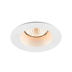 LED Deckeneinbauleuchte NEW TRIA® 68, rund, 8,3W, CRI 90, IP20/IP65, dimmbar, 38°, 2700K, weiß