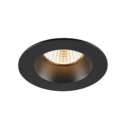 LED Deckeneinbauleuchte NEW TRIA® UNIVERSAL 68, rund, 8,6W, 2500/3000/4000K, CRI 90, dimmbar, 38°, IP20IP65, schwarz