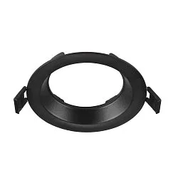 Abdeckung für Deckeneinbauleuchte DOWNLIGHT V 100, Ø 11cm / 2.5cm, leicht versenkt, schwarz