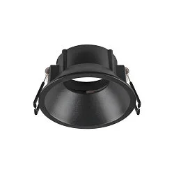 Deckeneinbauring NEW TRIA® 75, H: 4,3cm, rund, vertieft, IP20, schwarz