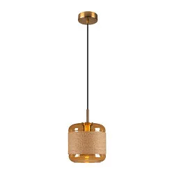 Pendelleuchte PANTILO ROPE 20, Ø 19.5cm, Pendel 250cm, mit Baldachin, E27, gold