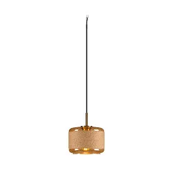 Pendelleuchte PANTILO ROPE 19, Ø 18.5cm, Pendel 250cm, offenes Kabel, E27, gold
