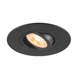 Deckeneinbauleuchte NEW TRIA® 75 XL, rund, GU10, max. 10W, IP20, schwarz
