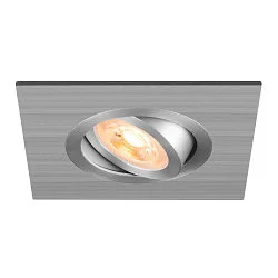 Deckeneinbauleuchte NEW TRIA® 75 XL, quadratisch, GU10, max. 10W, IP20, aluminium