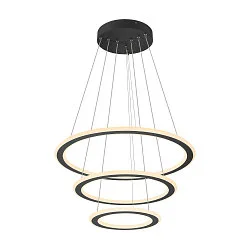 pendant luminaire ONE FLAT TRIPLE IP20, black dimmable