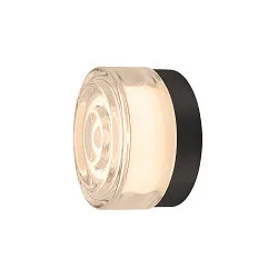 LED Wand-/Deckenleuchte CYFT WAVE, 6,5W, 2700/3000/4000K, 240lm, IP44, dimmbar, bildschirmarbeitsplatztauglich, schwarz