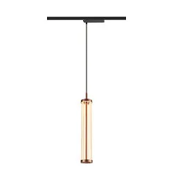 LED 1-Phasen-Pendelleuchte QUIMERA PHASE, 8W 2700K 320lm, CRi >90, dimmbar, dunkel kupfer