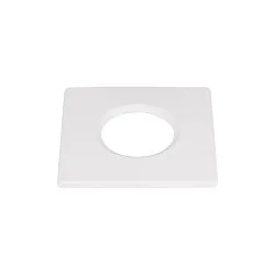 cover UNIVERSAL DOWNLIGHT IP65 square, rigid, closed, airtight, white