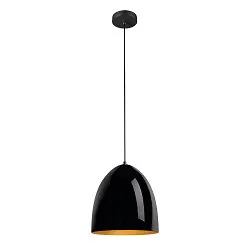 Pendelleuchte PARA CONE 30, E27 max. 60W, Aluminium, schwarz / gold