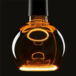 LED Leuchtmittel Floating Globe 125, E27, PHASE, 6W, 1900K, smokey black